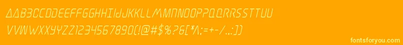 fuente Elitedangersemiboldcondital – Fuentes Amarillas Sobre Fondo Naranja