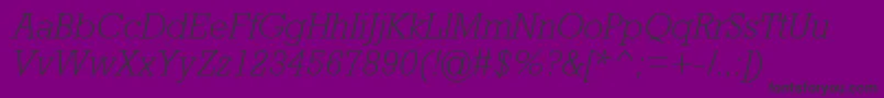 fuente AstuteLightSsiLightItalic – Fuentes Negras Sobre Fondo Morado