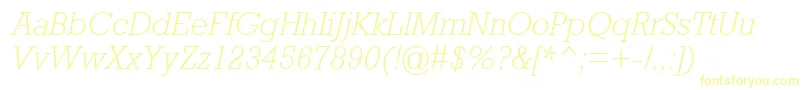 AstuteLightSsiLightItalic Font – Yellow Fonts