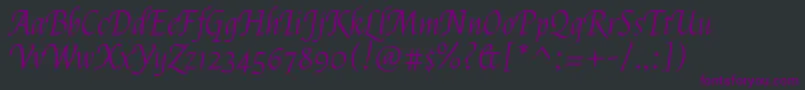 FelipaRegular Font – Purple Fonts on Black Background