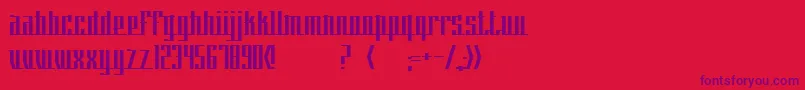 fuente SkewIt – Fuentes Moradas Sobre Fondo Rojo