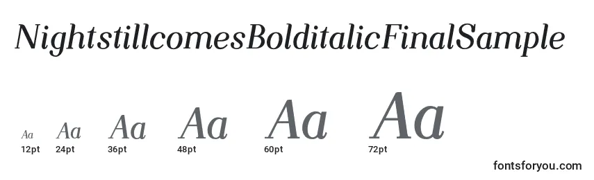NightstillcomesBolditalicFinalSample Font Sizes