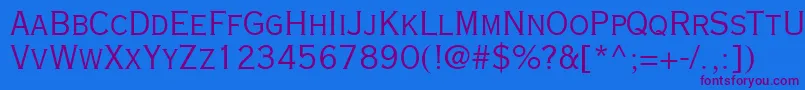 Saiba mais sobre a fonte CopperplateGothicLtTwentyNineAb Fonte CopperplateGothicLtTwentyNineAb – fontes roxas em um fundo azul