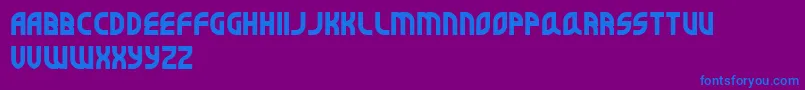 Шрифт Superbefok – синие шрифты на фиолетовом фоне