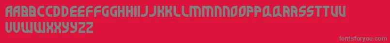 Superbefok Font – Gray Fonts on Red Background