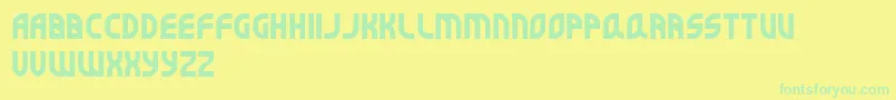 More about Superbefok Font Superbefok Font – Green Fonts on Yellow Background