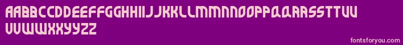 Superbefok Font – Pink Fonts on Purple Background