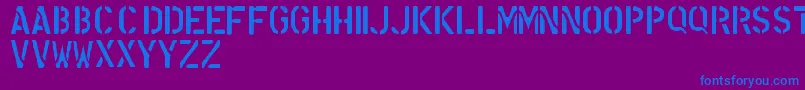 NdFont Font – Blue Fonts on Purple Background