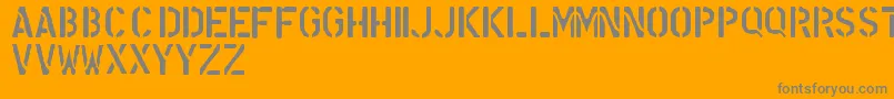 NdFont Font – Gray Fonts on Orange Background
