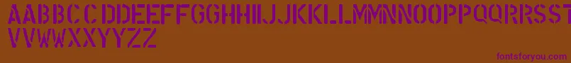 NdFont Font – Purple Fonts on Brown Background