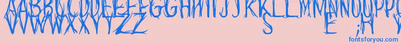 CantJudgeABookByItsCover Font – Blue Fonts on Pink Background