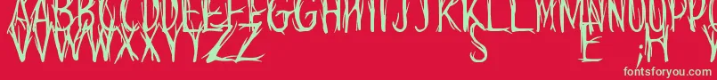 CantJudgeABookByItsCover Font – Green Fonts on Red Background