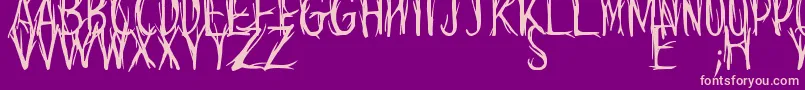 CantJudgeABookByItsCover Font – Pink Fonts on Purple Background