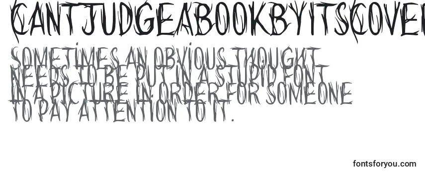 CantJudgeABookByItsCover Font