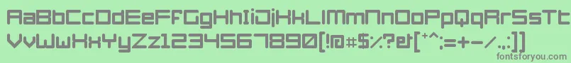 Azertyperegular Font – Gray Fonts on Green Background