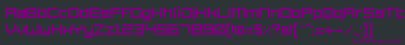 Azertyperegular Font – Purple Fonts on Black Background