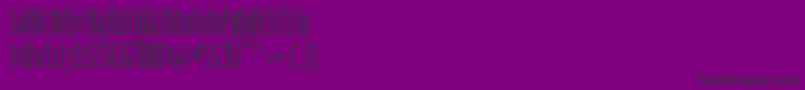 Czcionka Camertonc – czarne czcionki na fioletowym tle