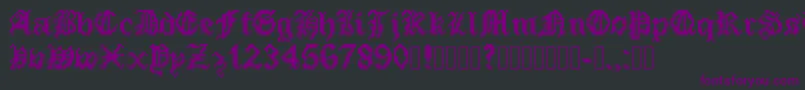 PixeledEnglishFont Font – Purple Fonts on Black Background