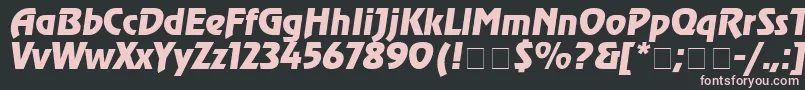Revuei Font – Pink Fonts on Black Background