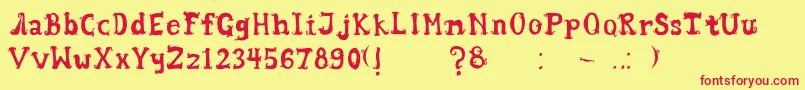 Подробнее о шрифте Wentira Шрифт Wentira – красные шрифты на жёлтом фоне