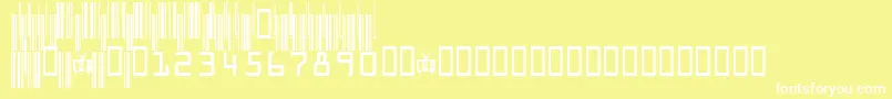 フォントCodeXeroV3c – 黄色い背景に白い文字