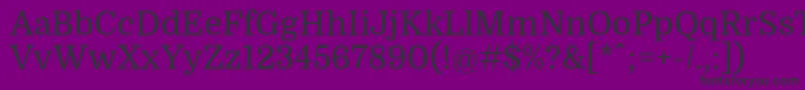 DomineRegular Font – Black Fonts on Purple Background