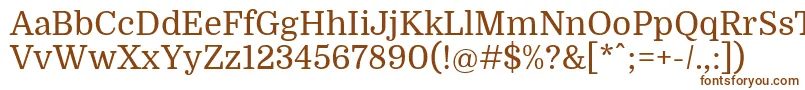 DomineRegular Font – Brown Fonts on White Background