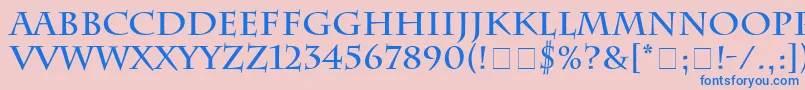 CharlesworthBold Font – Blue Fonts on Pink Background