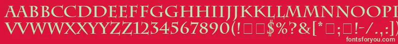 CharlesworthBold Font – Green Fonts on Red Background