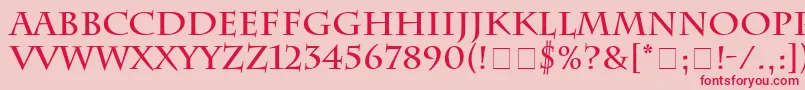 CharlesworthBold Font – Red Fonts on Pink Background