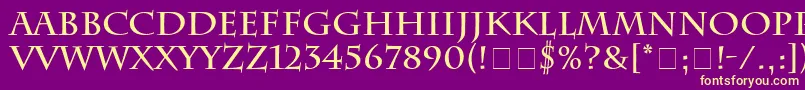 CharlesworthBold Font – Yellow Fonts on Purple Background