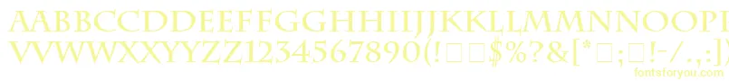 CharlesworthBold Font – Yellow Fonts on White Background