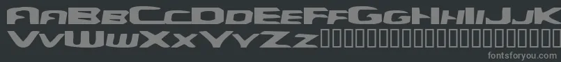Czcionka YellowDog – szare czcionki na czarnym tle