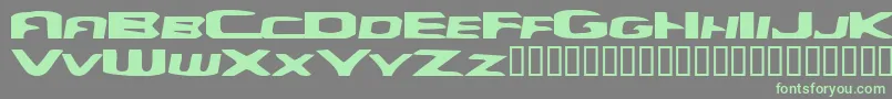 Czcionka YellowDog – zielone czcionki na szarym tle