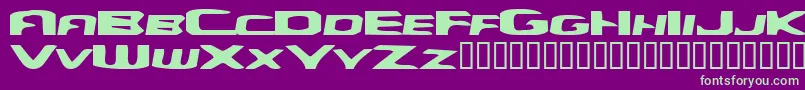 YellowDog Font – Green Fonts on Purple Background