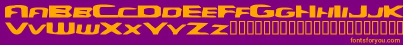 YellowDog Font – Orange Fonts on Purple Background