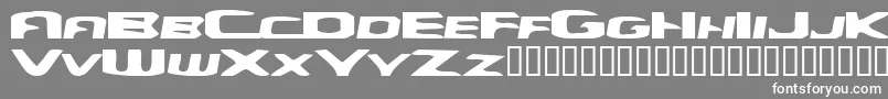 フォントYellowDog – 灰色の背景に白い文字