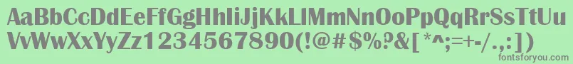 ScotsdaleRegular Font – Gray Fonts on Green Background