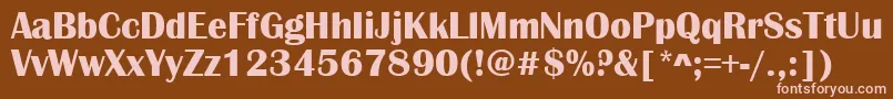 ScotsdaleRegular Font – Pink Fonts on Brown Background