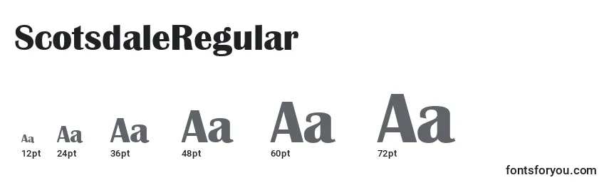 ScotsdaleRegular Font Sizes