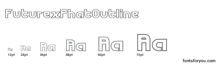 Размеры шрифта FuturexPhatOutline