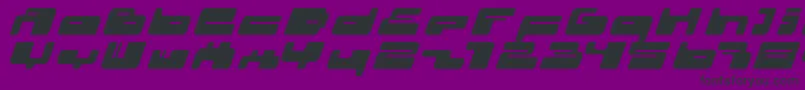02.10ItalFenotype Font – Black Fonts on Purple Background