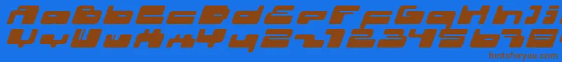 02.10ItalFenotype Font – Brown Fonts on Blue Background