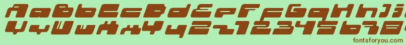 02.10ItalFenotype Font – Brown Fonts on Green Background