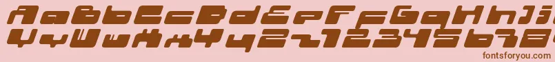 02.10ItalFenotype Font – Brown Fonts on Pink Background