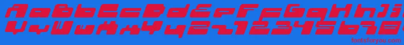 02.10ItalFenotype Font – Red Fonts on Blue Background