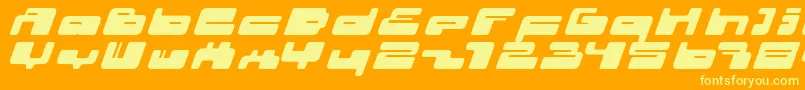 02.10ItalFenotype Font – Yellow Fonts on Orange Background