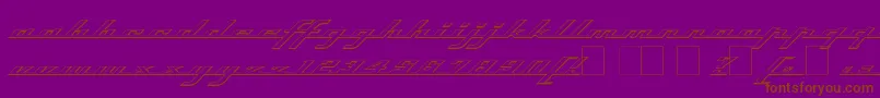 Topso ffy Font – Brown Fonts on Purple Background