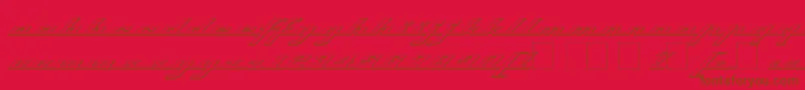 Topso ffy Font – Brown Fonts on Red Background