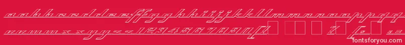 Topso ffy Font – Pink Fonts on Red Background